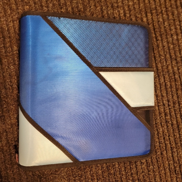 Blue n Black 3-Ring Binder Case It 5-File organizer - Picture 5 of 16